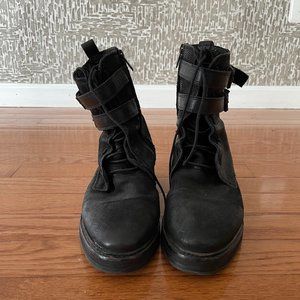 AllSaints combat leather boots